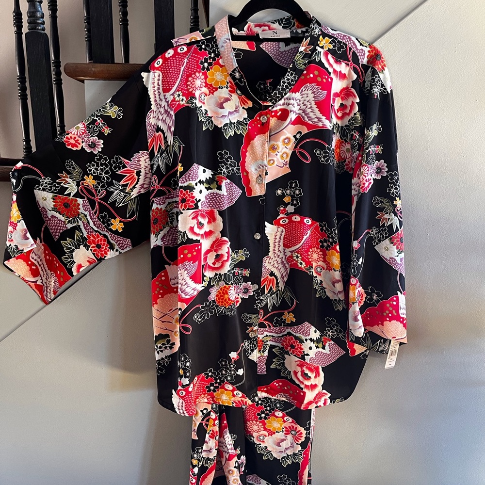 Natori satin silky 2pc pj set size 3X